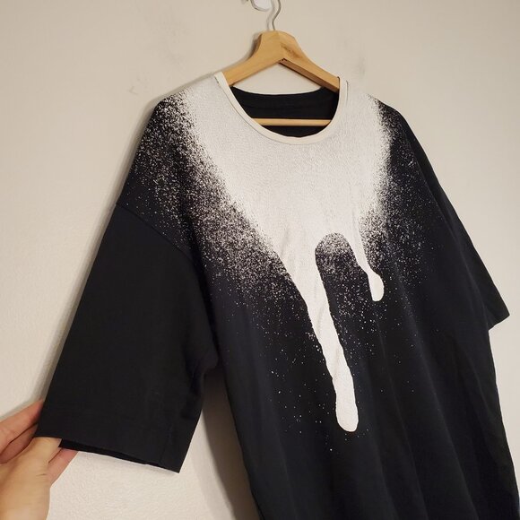 Diesel Black Gold Titan Spray Paint shirt black size XL - Picture 3 of 5